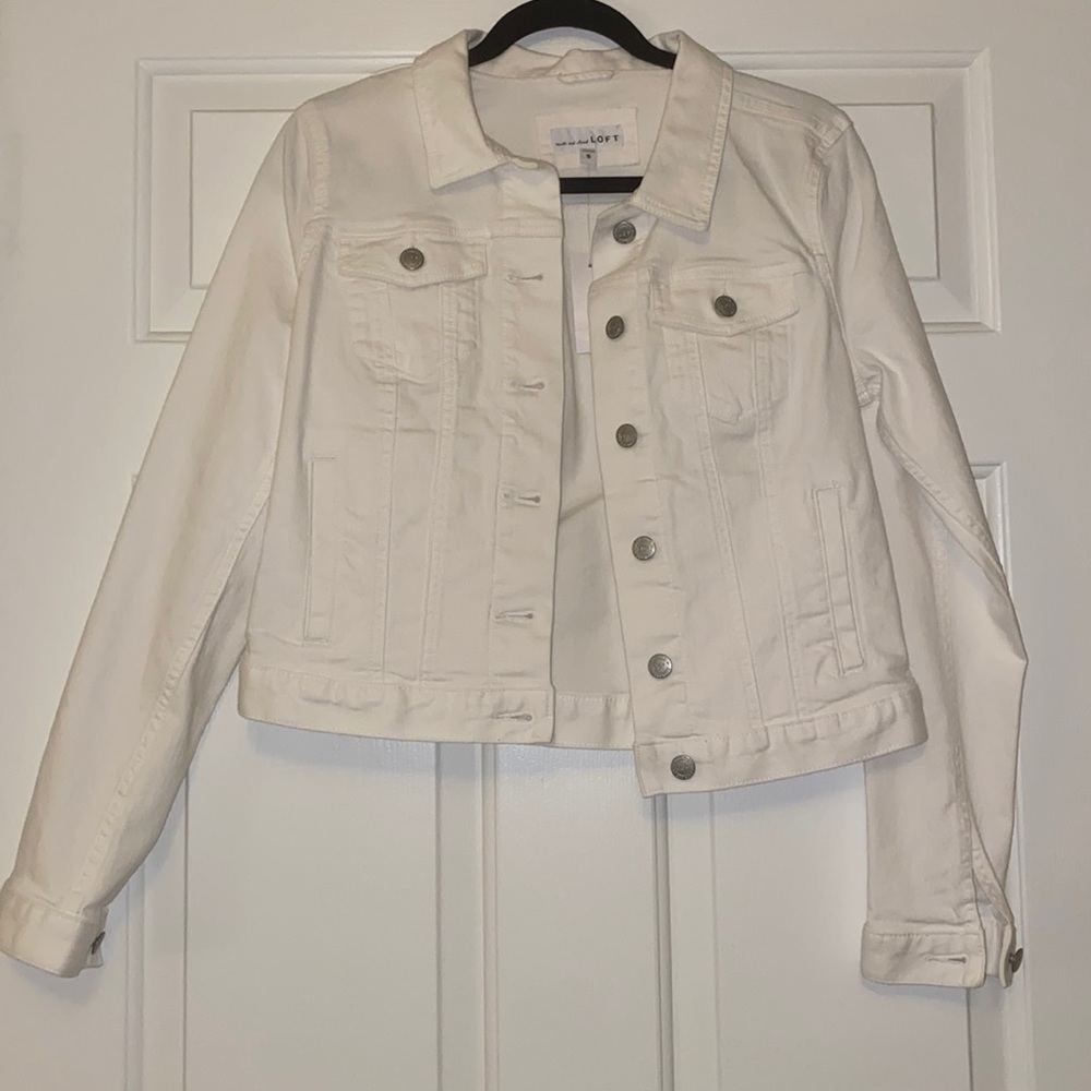White denim jacket